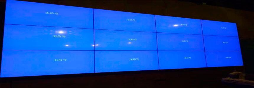 Base de pared para instalacion de 12 pantallas de tv